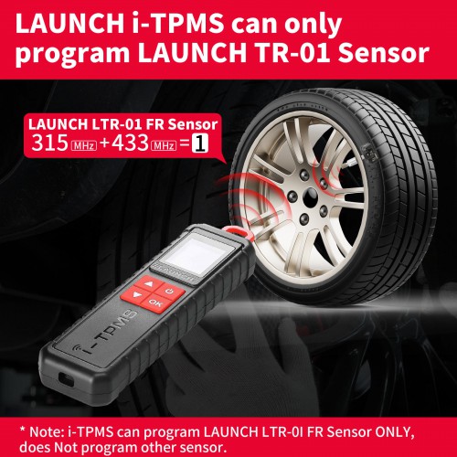 [US Ship] 2024 Launch X431 i-TPMS Tire Pressure Detector Upgraded of TSGUN Work with X431 V, V+, PRO3S+, Pro3, Pro5, PAD V, PAD VII, ect