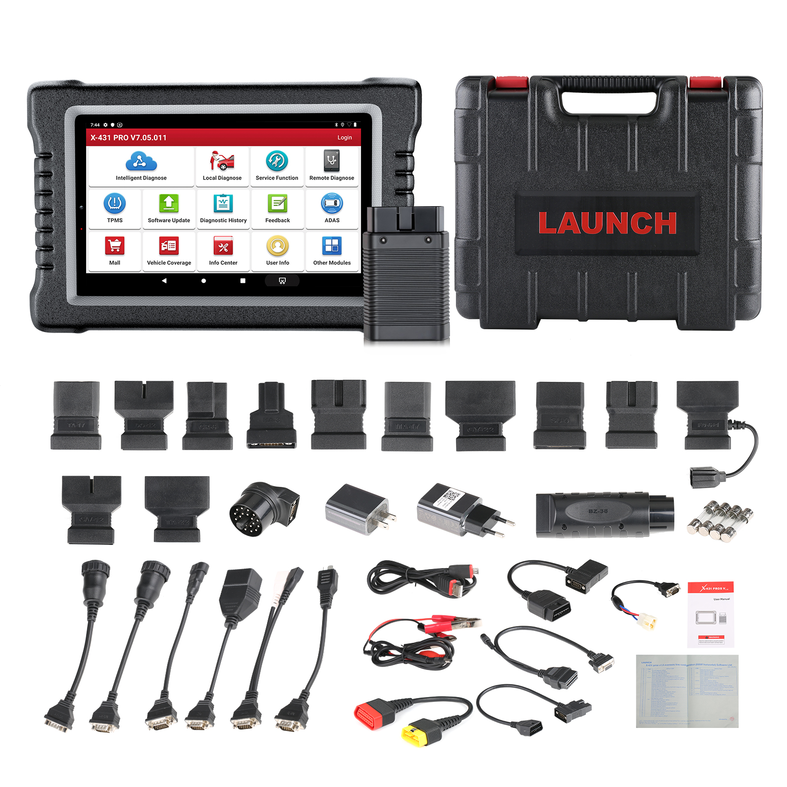  LAUNCH X431 V PRO (V 4.0 ) ,2023 Version Bi-Directional Scanner  Full Systems Diagnostic Scan Tool with 37+ Reset Functions, ECU Coding,  AutoAuth for FCA SGW,2 Yrs Free Update : Automotive
