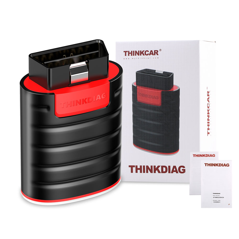 Thinkdiag OBD2 Bluetooth Dongle Full Systems Scanner with Bi-Directional,  ECU Coding, 16 Special Functions and Resets