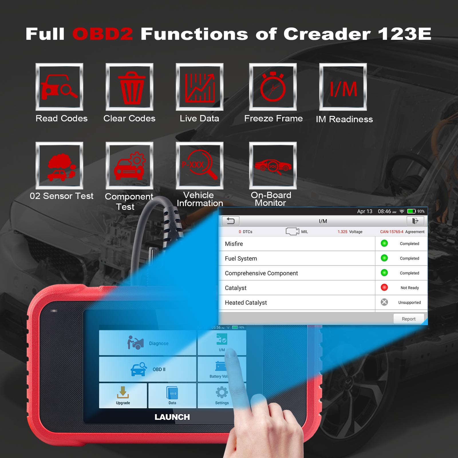 LAUNCH CRP123E OBD2 Scanner Car Diagnostic Scan Tool Check Engine