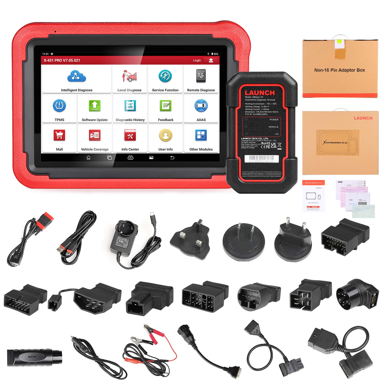 2024 LAUNCH X431 PROS V5.0 Auto Diagnostic Tool Full System Scanner with Launch  X431 GIII X-PROG 3 A