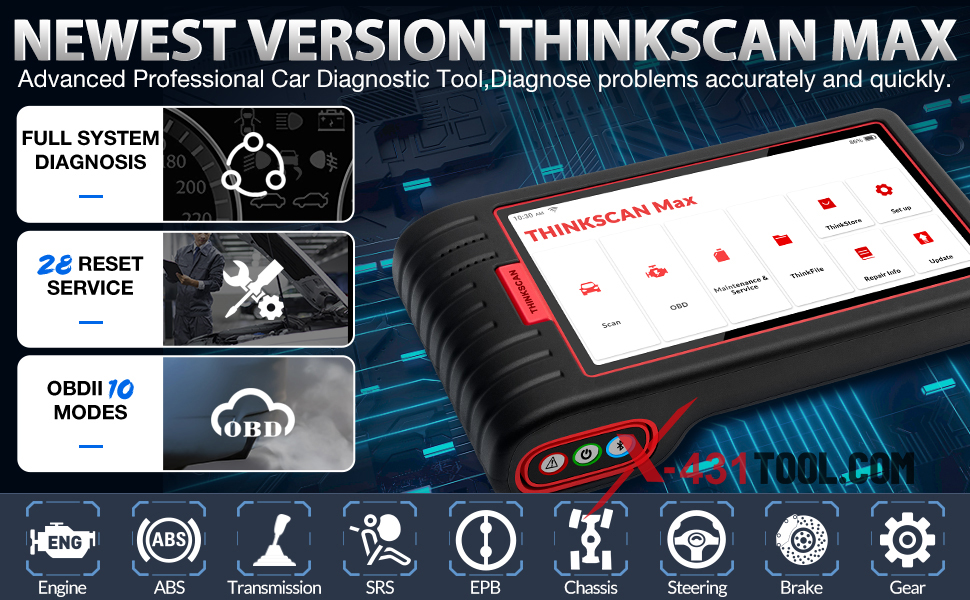 THINKCAR ThinkScan Max All System Car Diagnostic Scanner