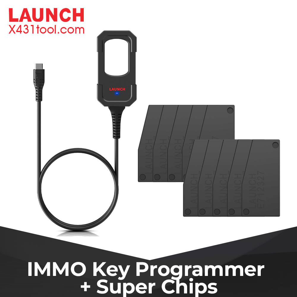 Launch X431 IMMO Key Programmer Remote Maker Kit for Remote & Chip Generation with Extra 10pcs X431 Super Chip