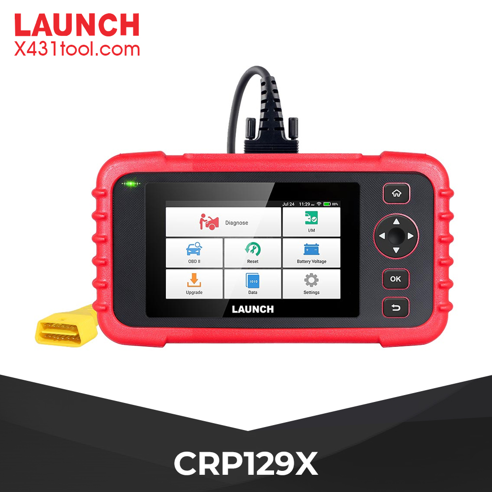Original LAUNCH Creader CRP129X Car Diagnostic Tool for Engine/ Transmission/ ABS/ SRS with OIL/ EPB/ SAS/ TPMS/ Throttle Body Reset and AutoVIN