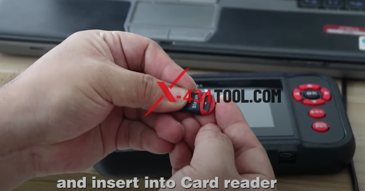 insert into card reader